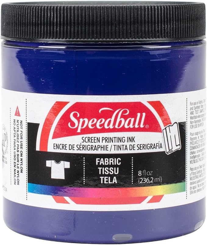 Tinta Speedball de impresión textil y serigrafia (negro, violeta, azul, naranja, verde, rosado) — foto 2