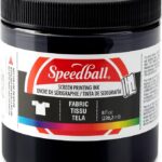 Tinta Speedball de impresión textil y serigrafia (negro, violeta, azul, naranja, verde, rosado)