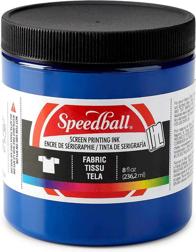 Tinta Speedball de impresión textil y serigrafia (negro, violeta, azul, naranja, verde, rosado) — foto 3