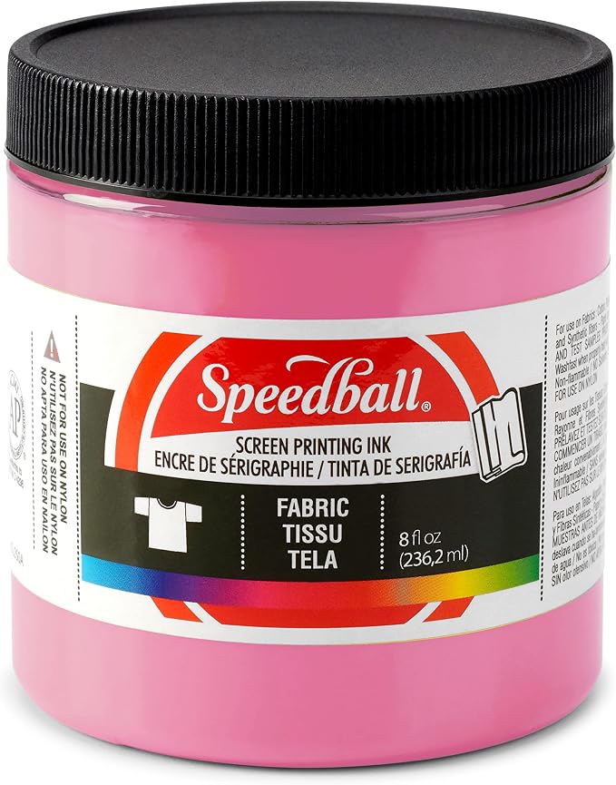 Tinta Speedball de impresión textil y serigrafia (negro, violeta, azul, naranja, verde, rosado) — foto 6