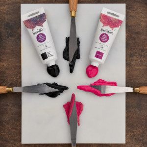 Set Speedball de 2 tintas para impresión textil – 2,5 oz
