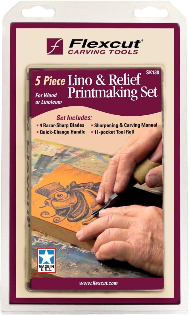 Set FLEXCUT SK130 para linograbado y grabado en relieve - detalle 2