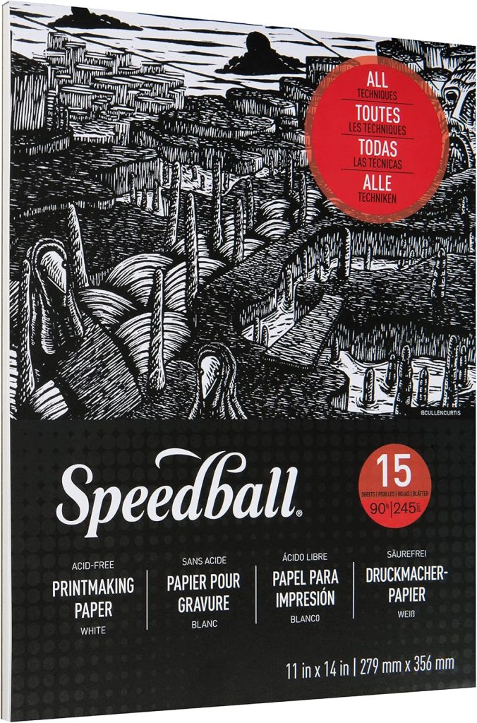 Speedball Printmaking Paper 11×14″ – 15 hojas 245 g/m² - detalle 2