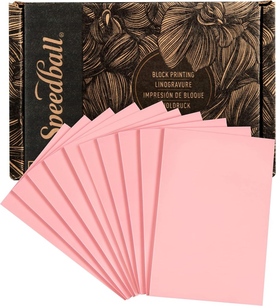 Pack de 10 bloques Speedball Speedy-Carve de 4 x 6 pulgadas para linograbado