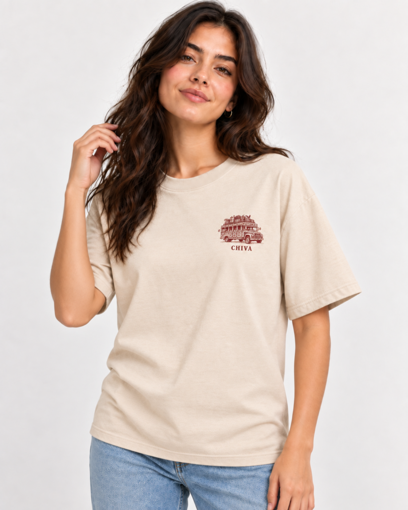 Camiseta serigrafiada – Chiva colombiana – frente