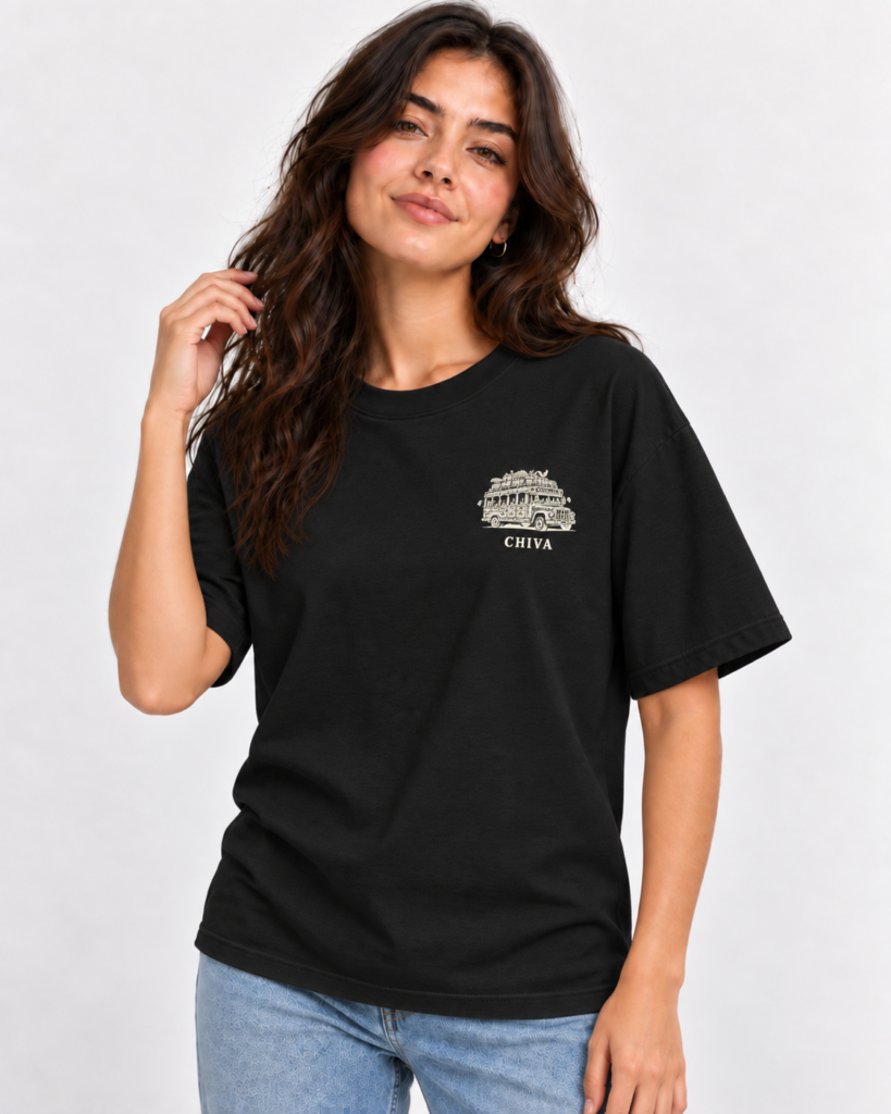 Camiseta Chiva negra, vista frente
